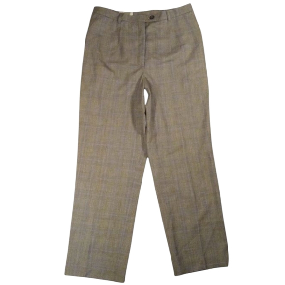 Louis Fraud Contraire Glenn Plaid Trousers Black Blue White Pockets Size 14 - Picture 1 of 12